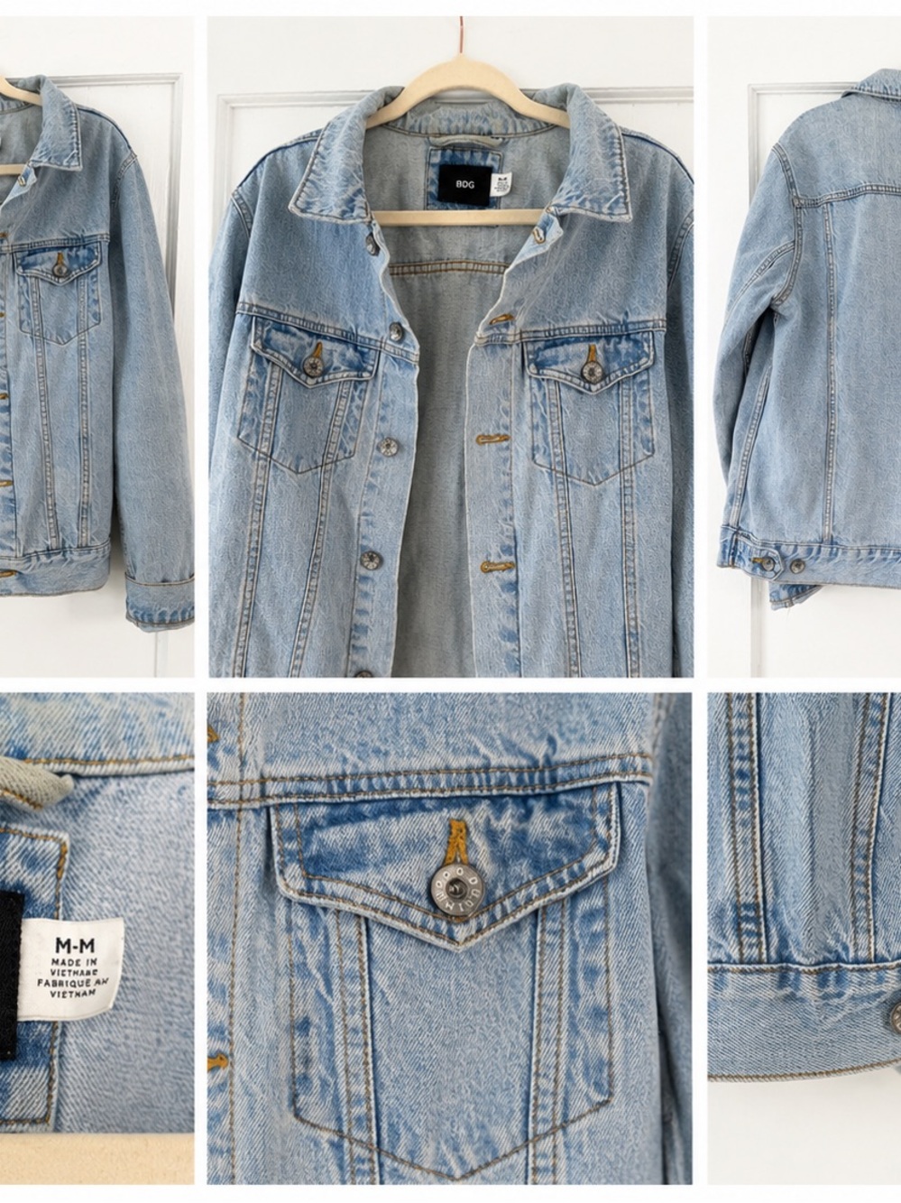 BDG Light Blue Denim Trucker Jacket - Women's